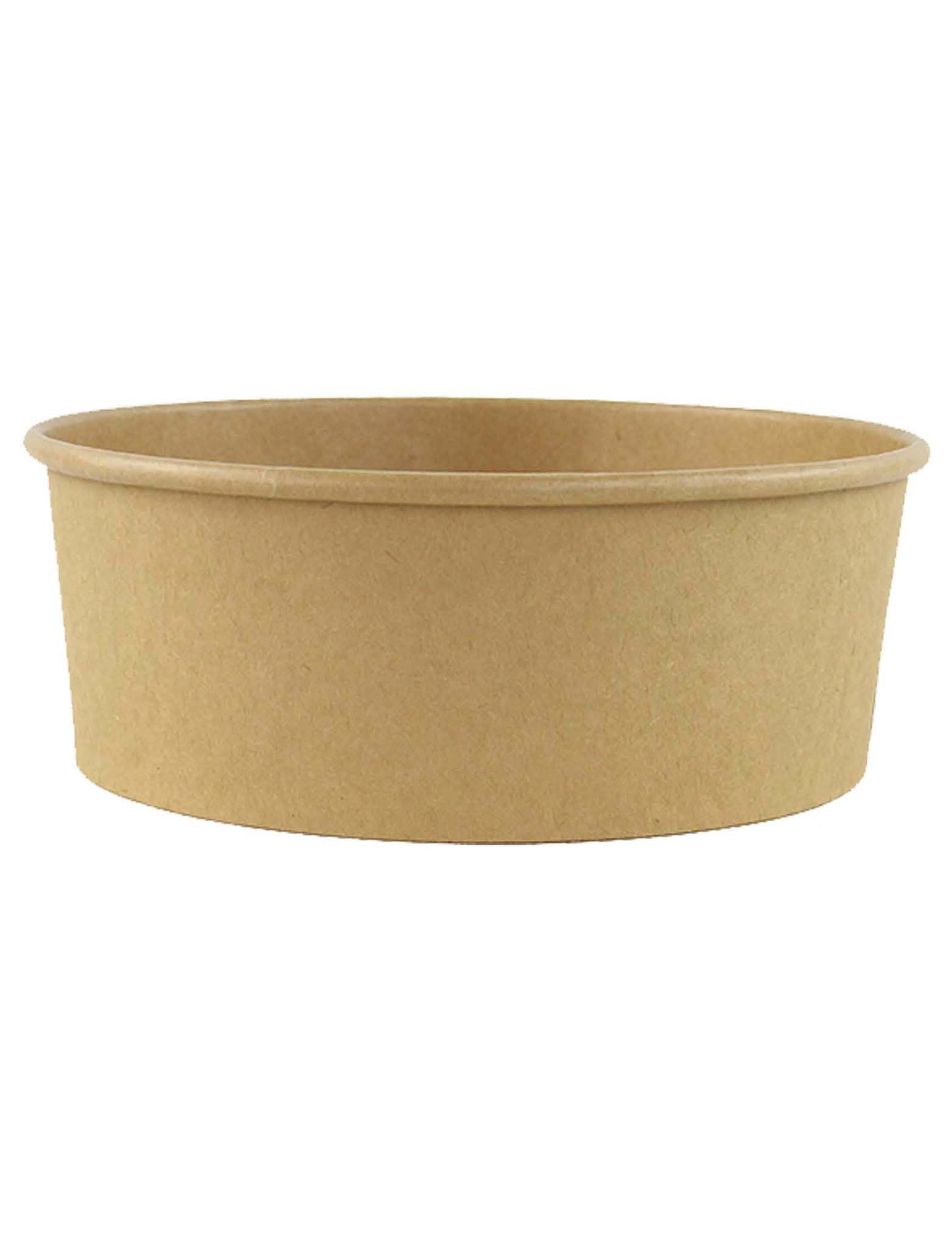 32oz/1000ml Kraft Round Paper Bowl - 184mm Top (Base Only) - 300 Pcs