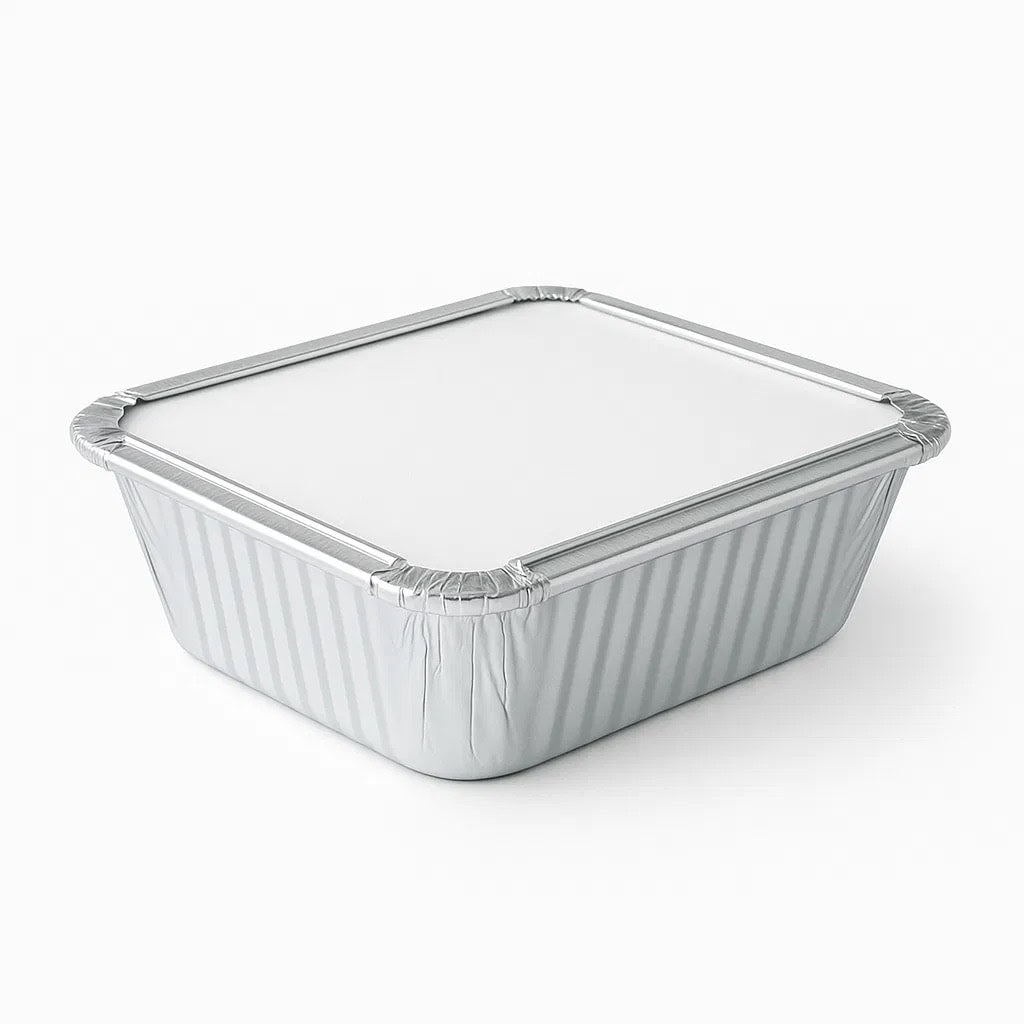 4x5" Aluminum Foil Container Foil Pan (Base Only) - 500 Pcs