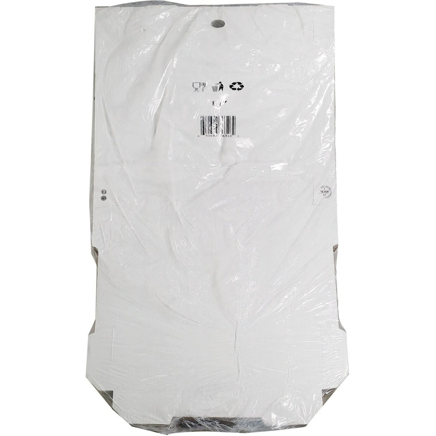 10" Pizza Box White/Brn - 50 Pcs