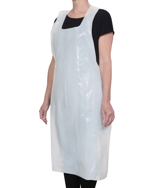 32x50" White Disposable Apron