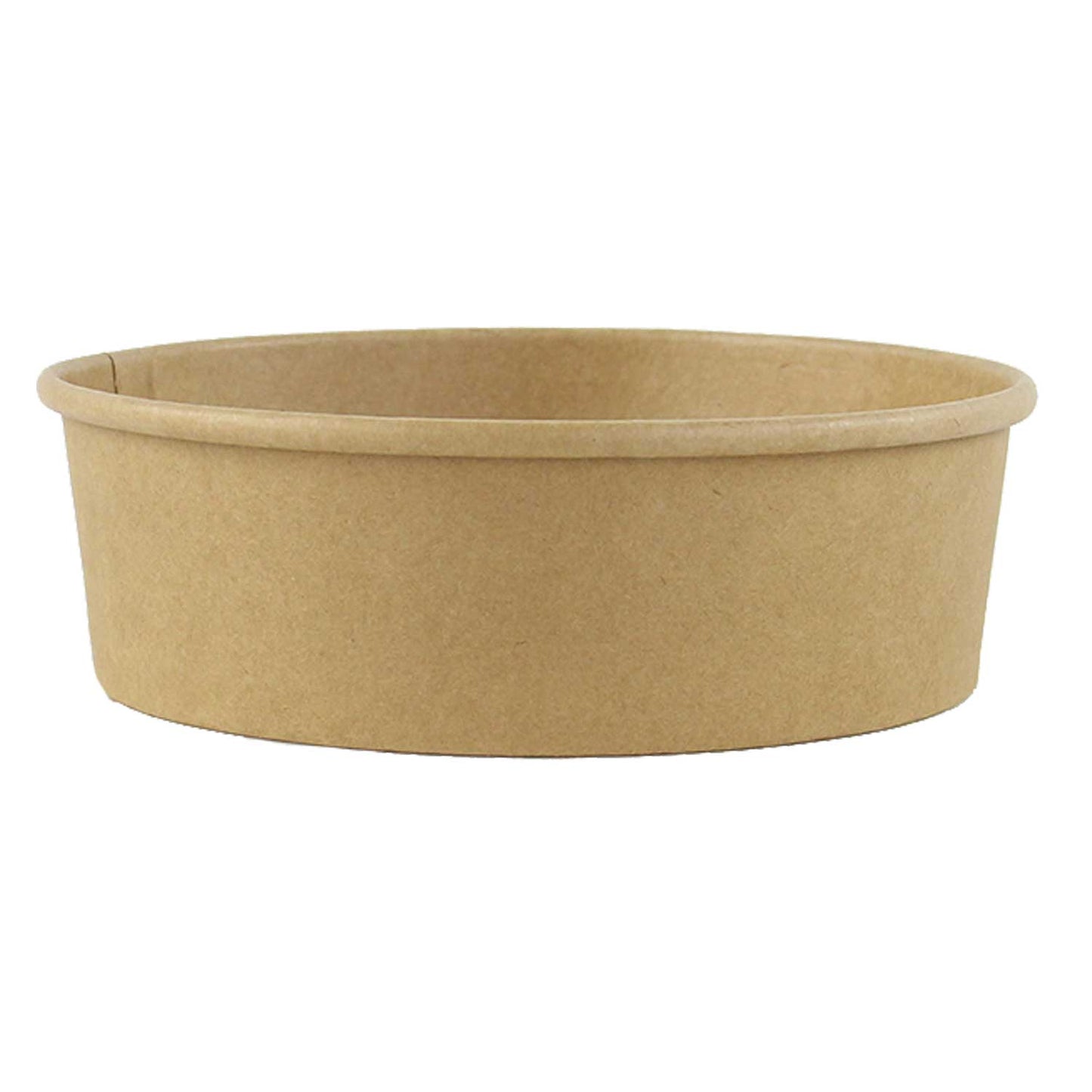 20oz/500ml Kraft Round Paper Bowl - 150mm Top (Base Only) - 300 Pcs