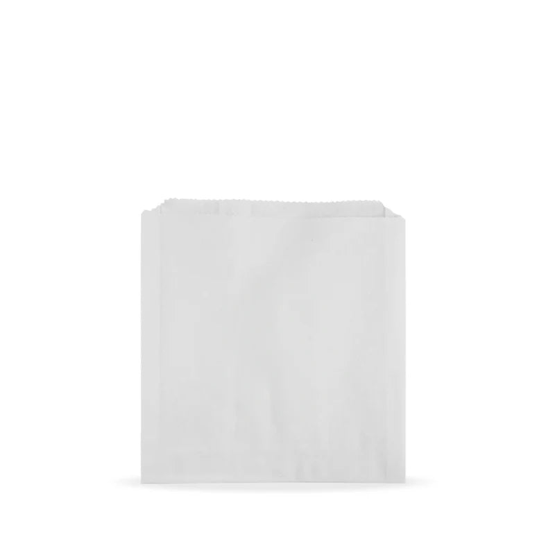 Greaseproof White Paper Sandwich Bag - 6x0.75x6.75" - MCN320201 - 1000 Pcs