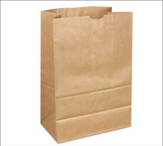 Natural Kraft Paper Bag - 6"x3.5"x10.8" - #6 - 2000pcs