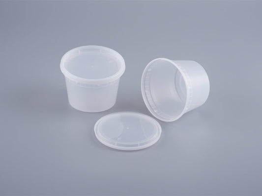 16oz - PP Deli Container W/ Lid - 240 Sets - greenhutpackaging