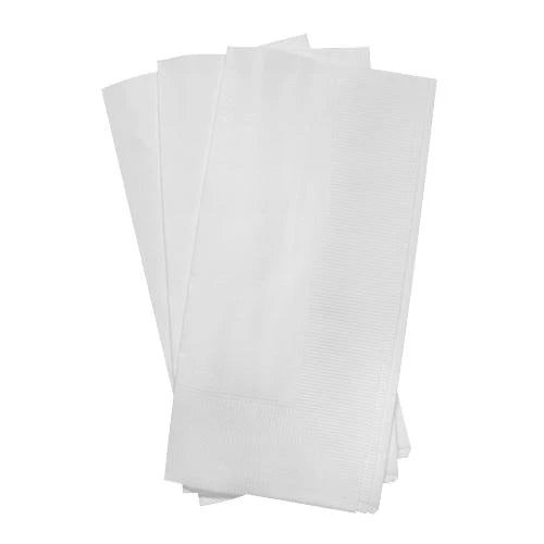 2- Ply 17x17" White Dinner Napkin - 2400 Pcs