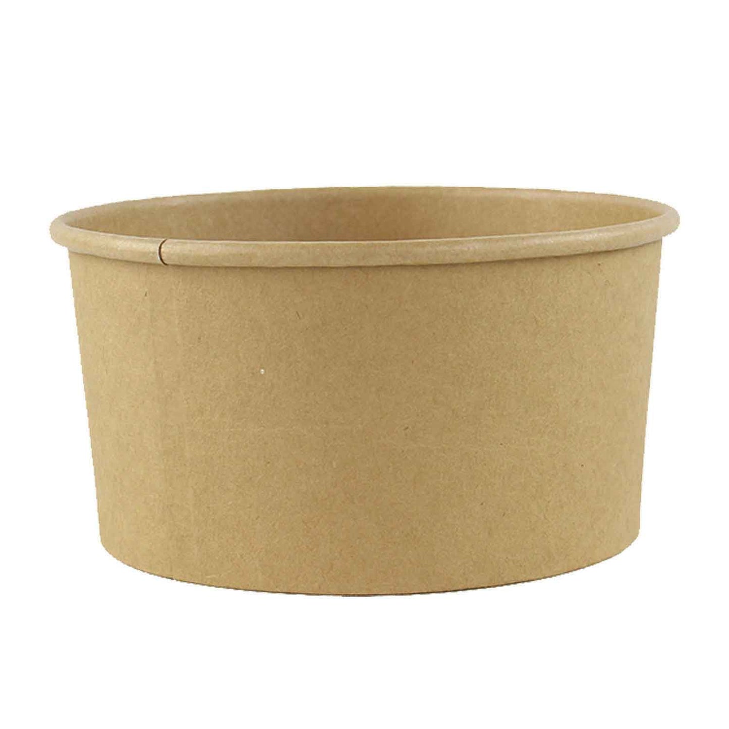 32oz/1000ml Kraft Round Paper Bowl - 150mm Top (Base Only) - 300 Pcs