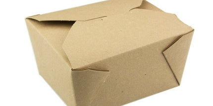#4 | 96oz Kraft To - Go Paper box - 7.75x5.5x3.5" - 160 pcs - greenhutpackaging