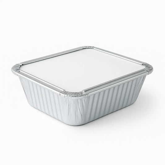 4x5" Aluminum Foil Container Foil Pan (Base Only) - 500 Pcs