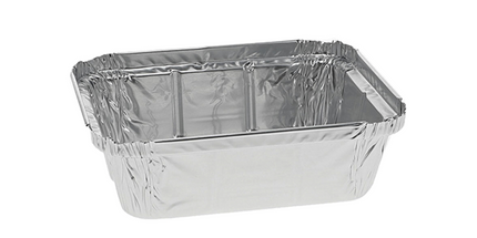 4x5" Aluminum Foil Container Foil Pan (Base Only) - 500 Pcs