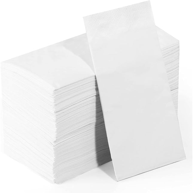 2- Ply 15x17" White Dinner Napkin - 2400 Pcs