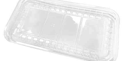 5S PET Clear Meat/Sushi Tray - 26.2x14.2x1.6cm - 500 Pcs
