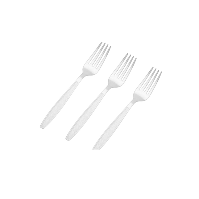 7" Compostable Heavy Cornstarch Forks - 1000pcs - greenhutpackaging