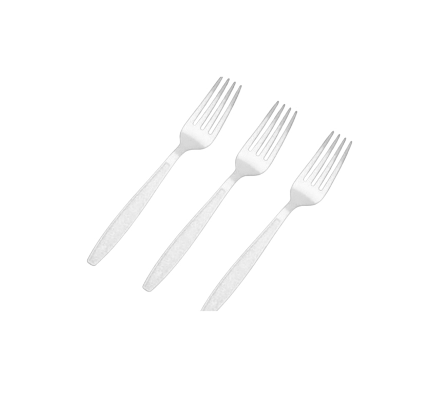 7" Compostable Heavy Cornstarch Forks - 1000pcs - greenhutpackaging