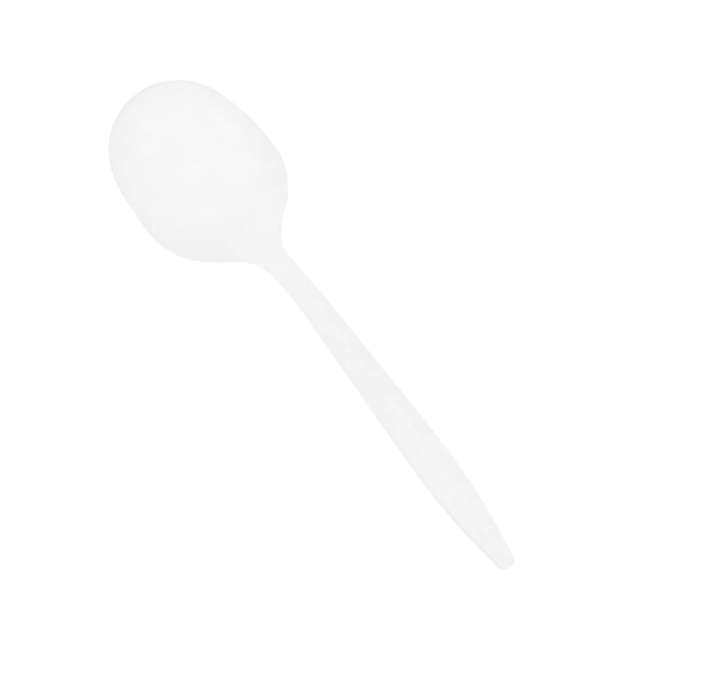 7" Compostable Heavy Cornstarch Spoons - 1000pcs - greenhutpackaging