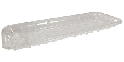 7S PET Clear Meat/Sushi Tray - 36.5x14x2.1cm - 250 Pcs