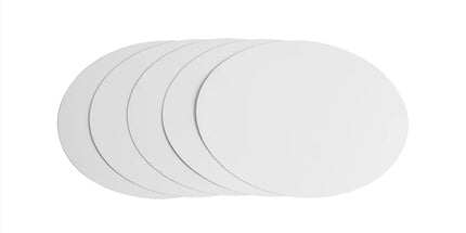 8" Heavy Duty White Round Paper Lid - Fit 8" Foil Container (Lid Only)