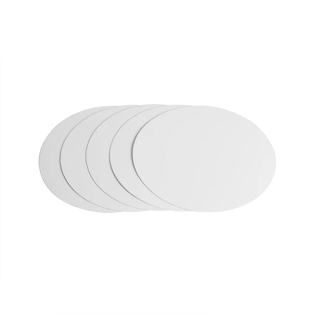 9" Heavy Duty White Round Paper Lid - Fit 9" Foil Container (Lid Only)
