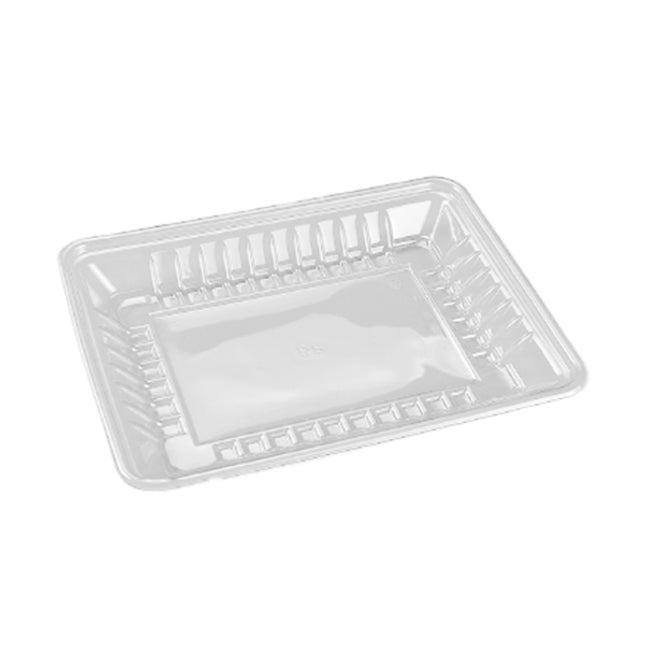 8P PET Clear Meat/Sushi Tray - 26x20.3x3.1cm - 300 Pcs