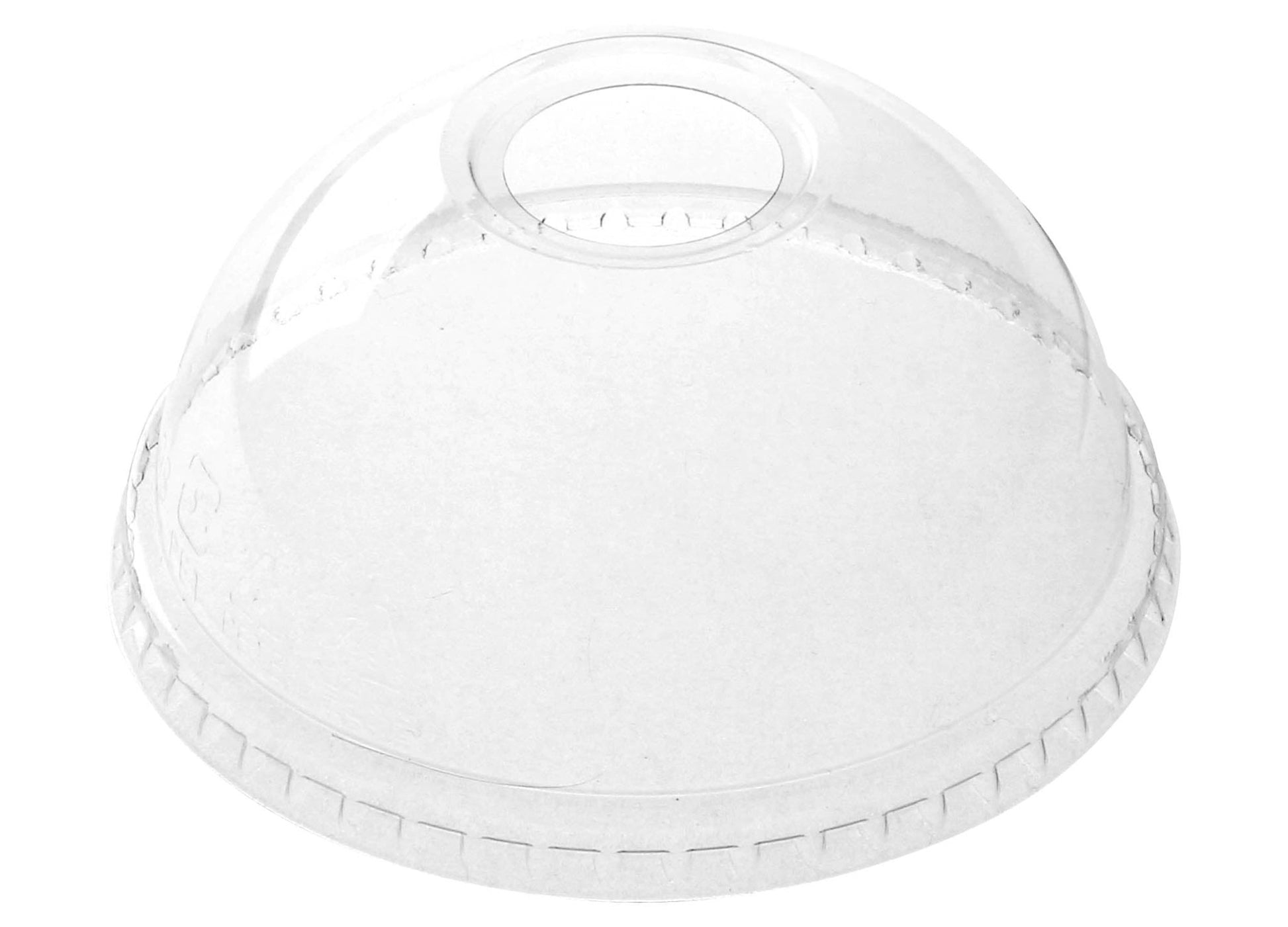 98mm Clear Dome Lid with Hole | 1000 pcs - greenhutpackaging