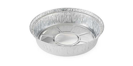9" Silver Round Aluminum Foil Container (Base Only) - 500 Pcs