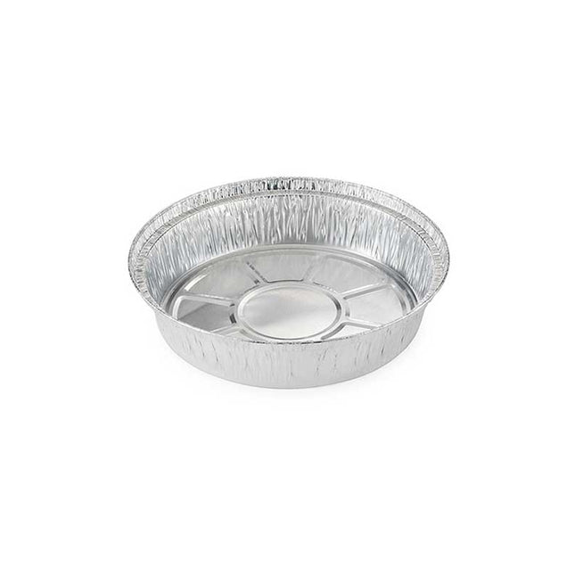 9" Silver Round Aluminum Foil Container (Base Only) - 500 Pcs
