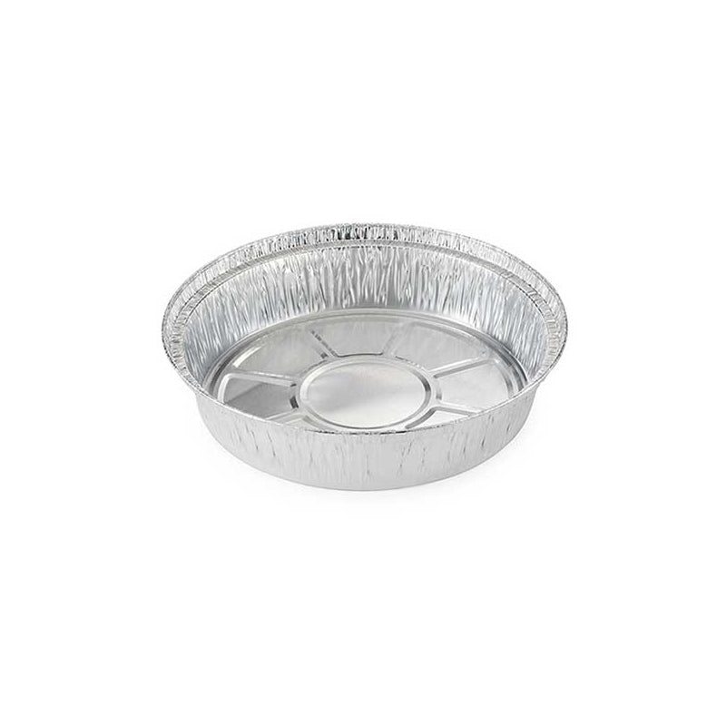 8" Silver Round Aluminum Foil Container (Base Only) - 500 Pcs