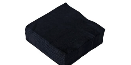 2-Ply Black Cocktail Napkin - 4000 Pcs