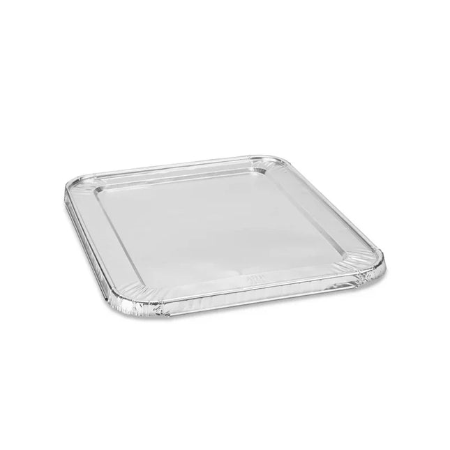 Half Size Aluminium Pan Tray Lid Only - 100 Pcs