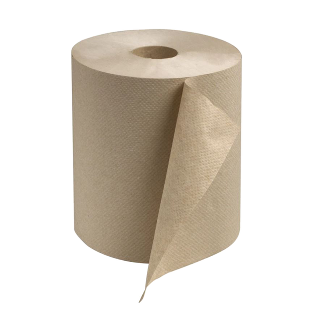 Kraft Paper Roll Hand Towel 8"x600' - 12 Rolls