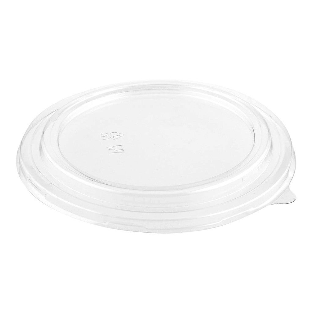184mm PET Clear Round Lid for Kraft Salad Bowl 32-50oz (Lid Only) - 300 Pcs