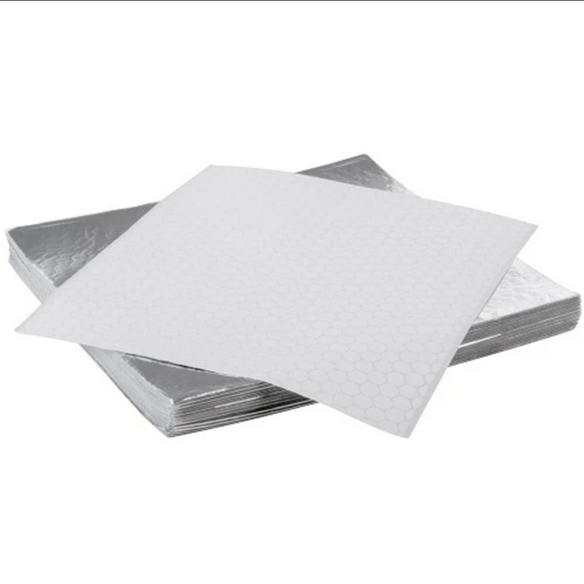 12x12" Pre-Cut Insulated Foil Sandwich Wrap Sheets - 1000 Pcs