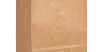 6lb Recycled Paper Kraft Bakery Bag - 6"x3.5"x10.8"  - 500 PCS