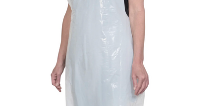 32x50" White Disposable Apron