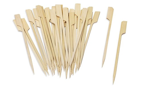 10" Bamboo Paddle Skewer 3.5mm - 100 Pcs