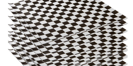 BASKET LINER 12X12 - 2000 sheets Black/White - greenhutpackaging