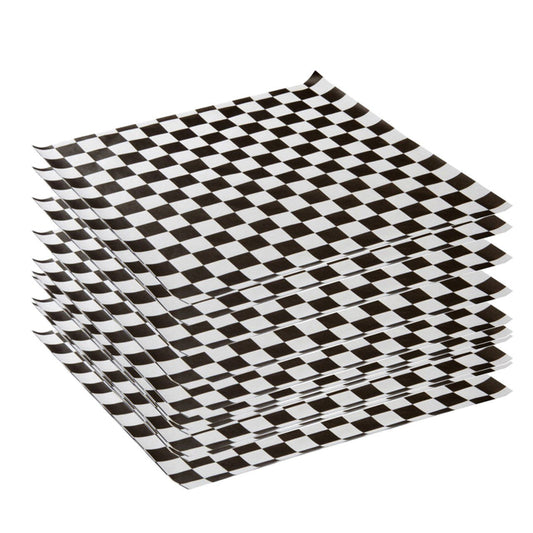 BASKET LINER 12X12 - 2000 sheets Black/White - greenhutpackaging