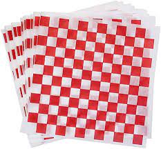 BASKET LINER 12X12 - 2000 sheets Red/White - greenhutpackaging