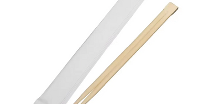 9" Individually Paper Wrapped Bamboo Chopsticks - 2000 Pcs