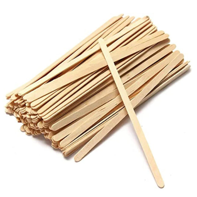7" Compostable Wooden Coffee Stir Stick - 1000 Pcs