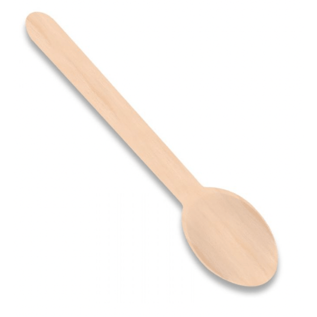 Compostable Wooden Spoon 6.25" - 1000pcs - greenhutpackaging