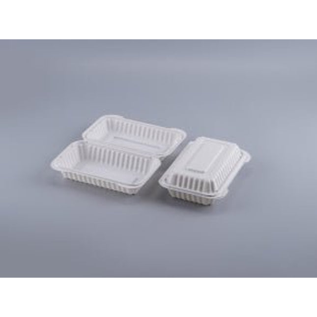 #EP205 | 9x6x2.8" | Hinged Clamshell PP Microwaveable Container - greenhutpackaging
