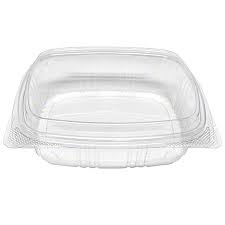Clear Hinged PET Container 12oz - 200 Pcs
