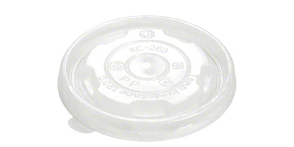 95mm PP Clear Round Lid Only JC95 - 1000 Pcs