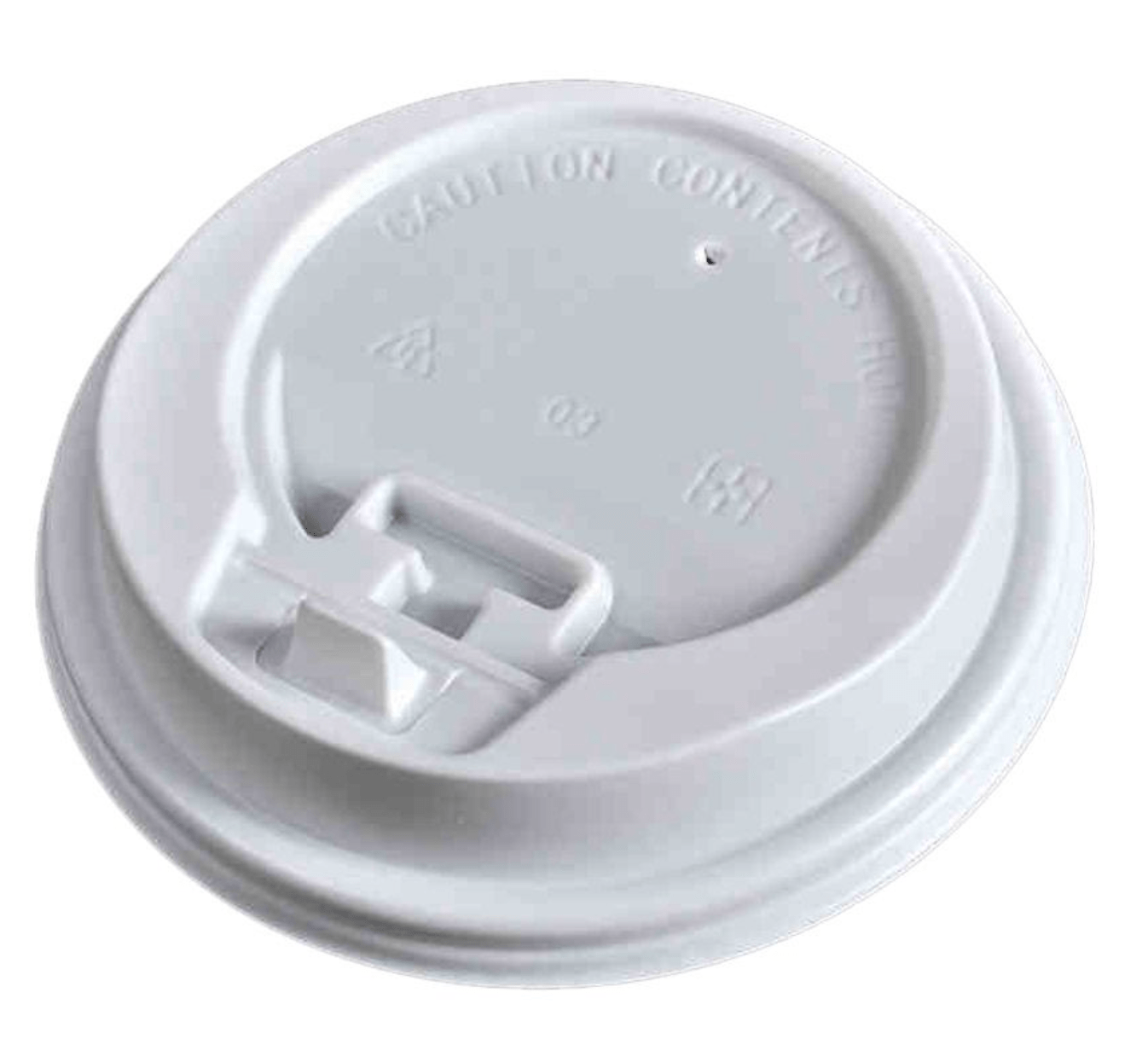 Lid for Coffee Paper Cup 12oz White - 1000 Pcs - greenhutpackaging