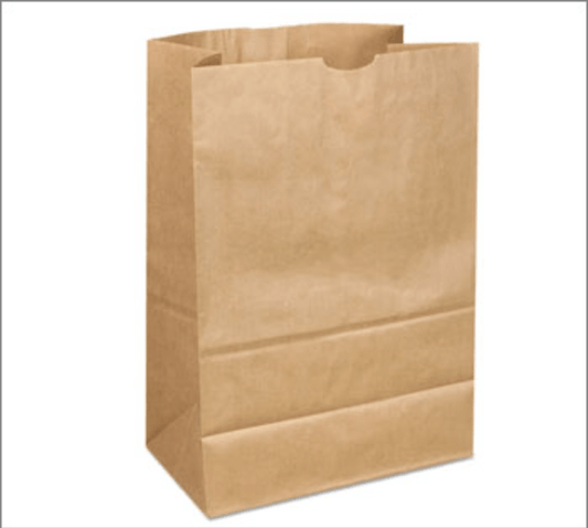 Natural Kraft Paper Bag - 12" x 7" x 17" - #60 - 6 - 500pcs - greenhutpackaging