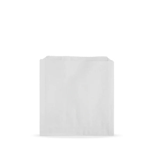 Greaseproof White Paper Sandwich Bag - 6x0.75x6.75" - MCN320201 - 1000 Pcs