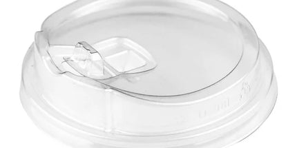 98mm Clear Sippy Lids - (Fits 12-24oz PET Cups) - 1000 Pcs