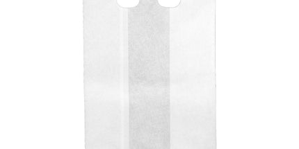 Large 12x7x23" Reusable Brown/White Non-Woven T-Shirt Bag - 500 Pcs